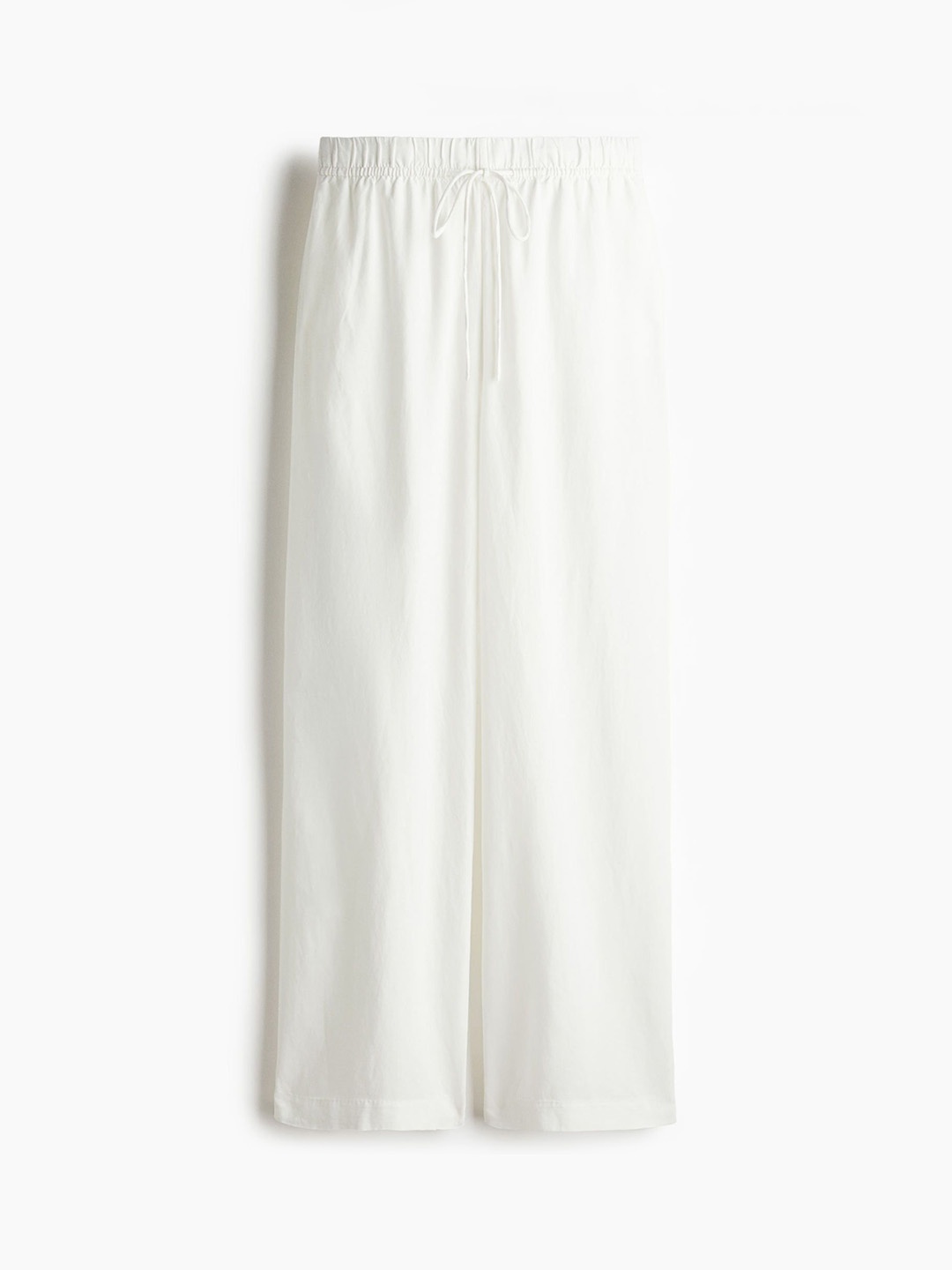 

H&M Linen-Blend Trousers, White