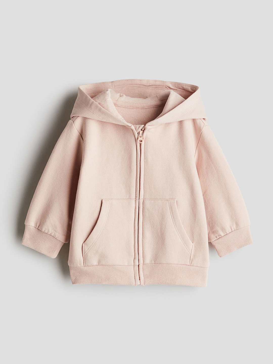 H&M Zip-Through Hoodie, Peach
