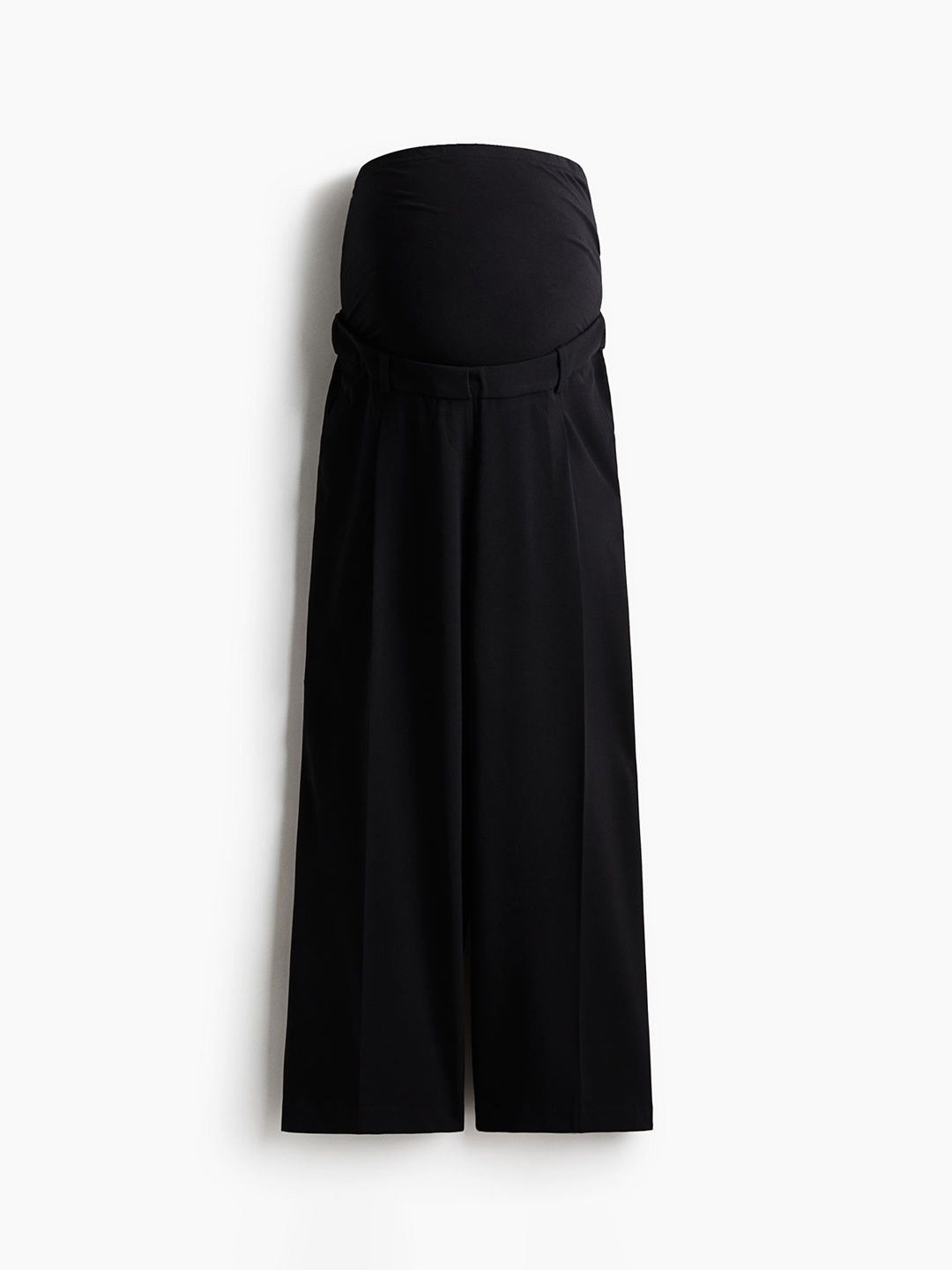 

H&M Women Mama Wide Tailored Trousers, Black