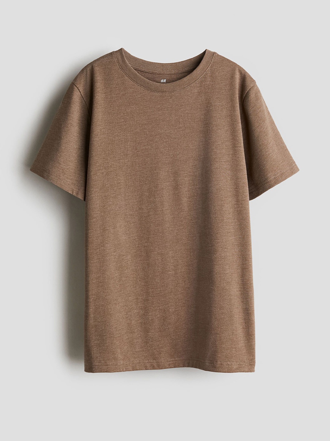 

H&M Cotton Jersey T-shirt, Brown
