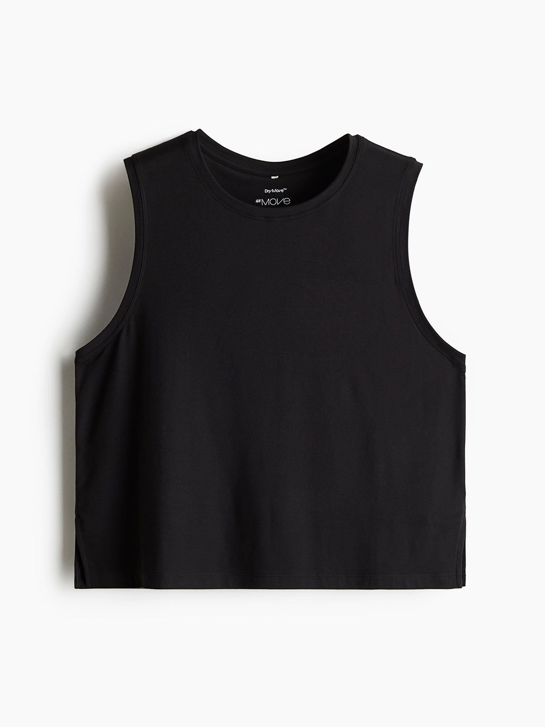 

H&M Boxy-Style Sports Vest Top In DryMove, Black