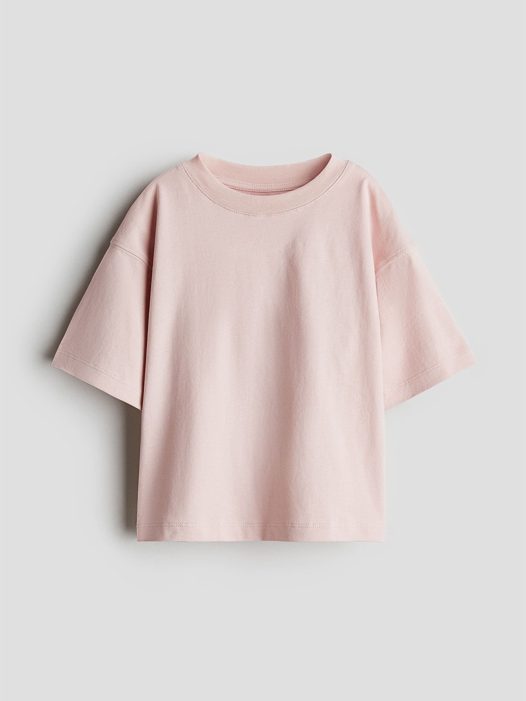 

H&M Boxy Cotton T-Shirt, Peach