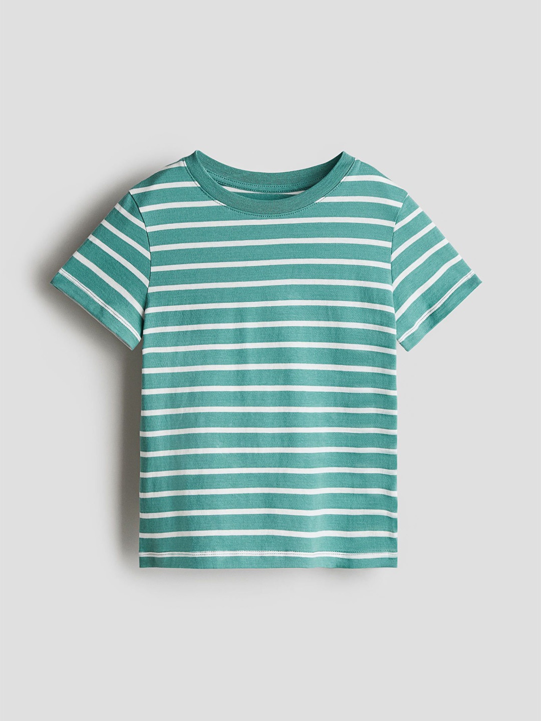

H&M Cotton Jersey T-Shirt, Sea green