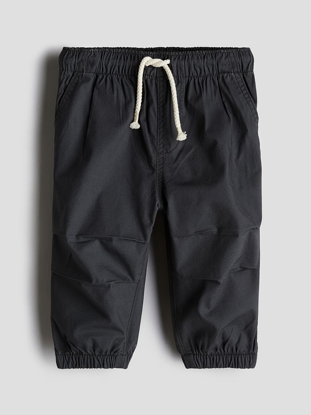 

H&M Cotton Poplin Joggers, Grey