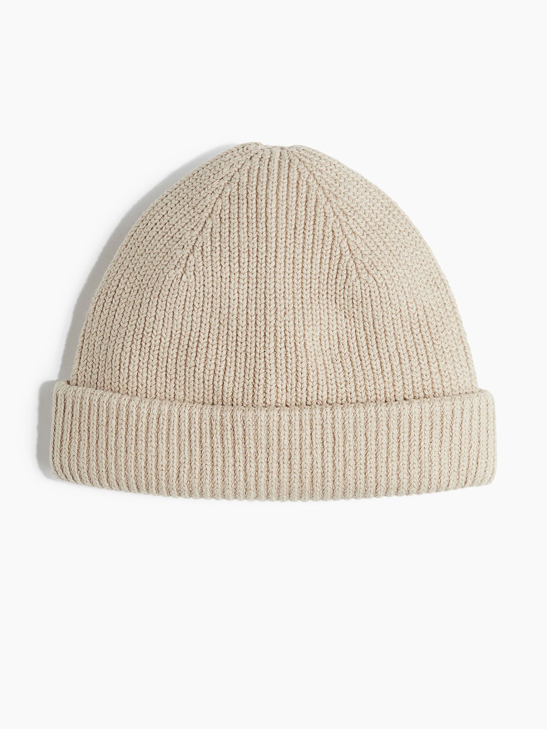 

H&M Rib-Knit Hat, Beige