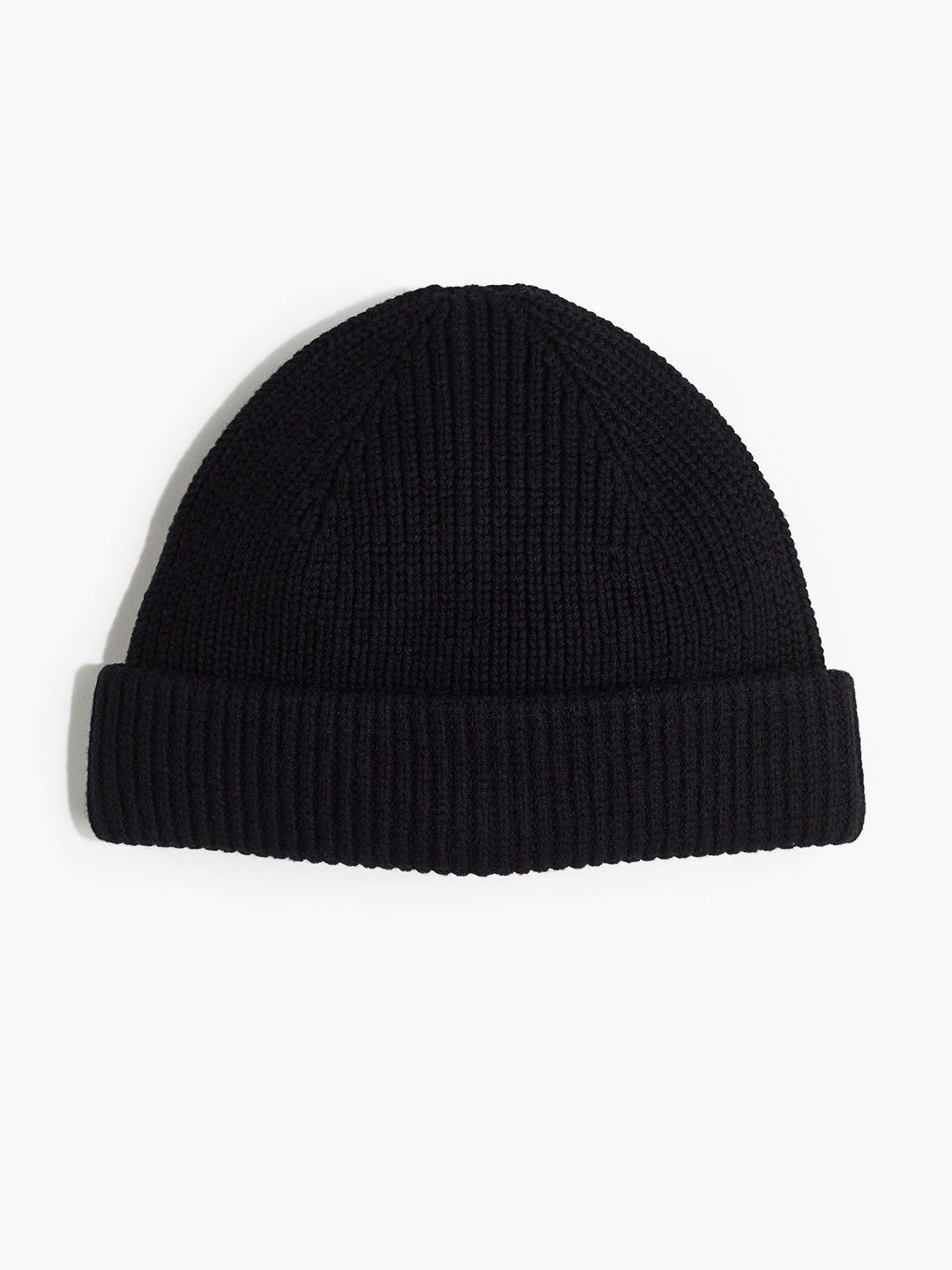 

H&M Rib-Knit Hat, Black