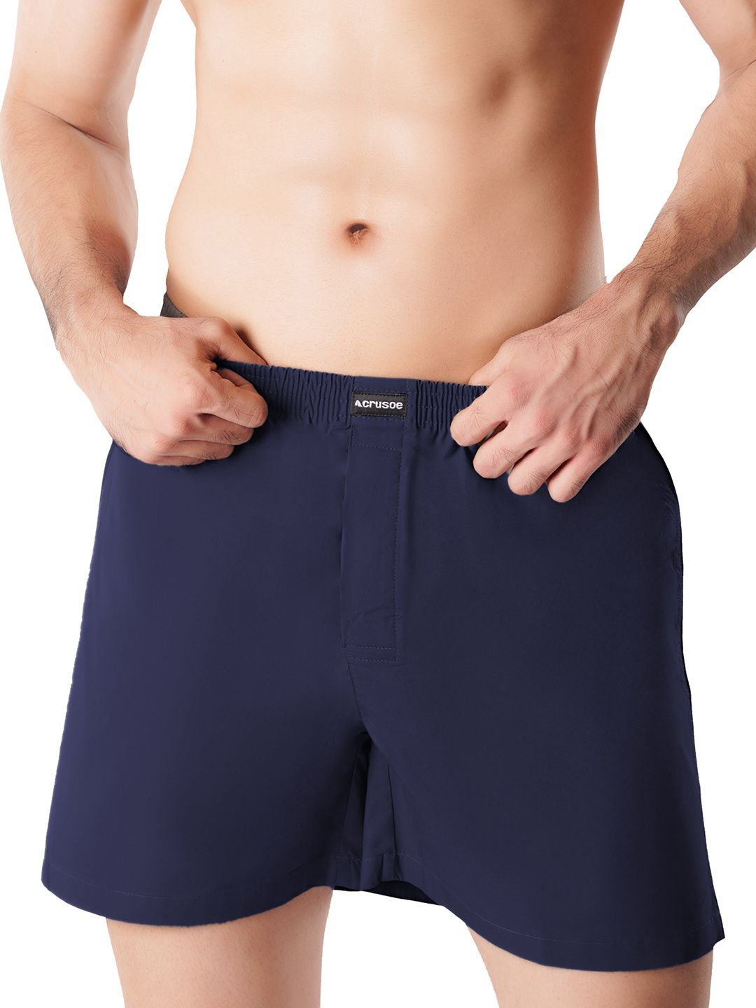 

Crusoe Pure Cotton Label-Free Boxers CRU-1017-310, Navy blue