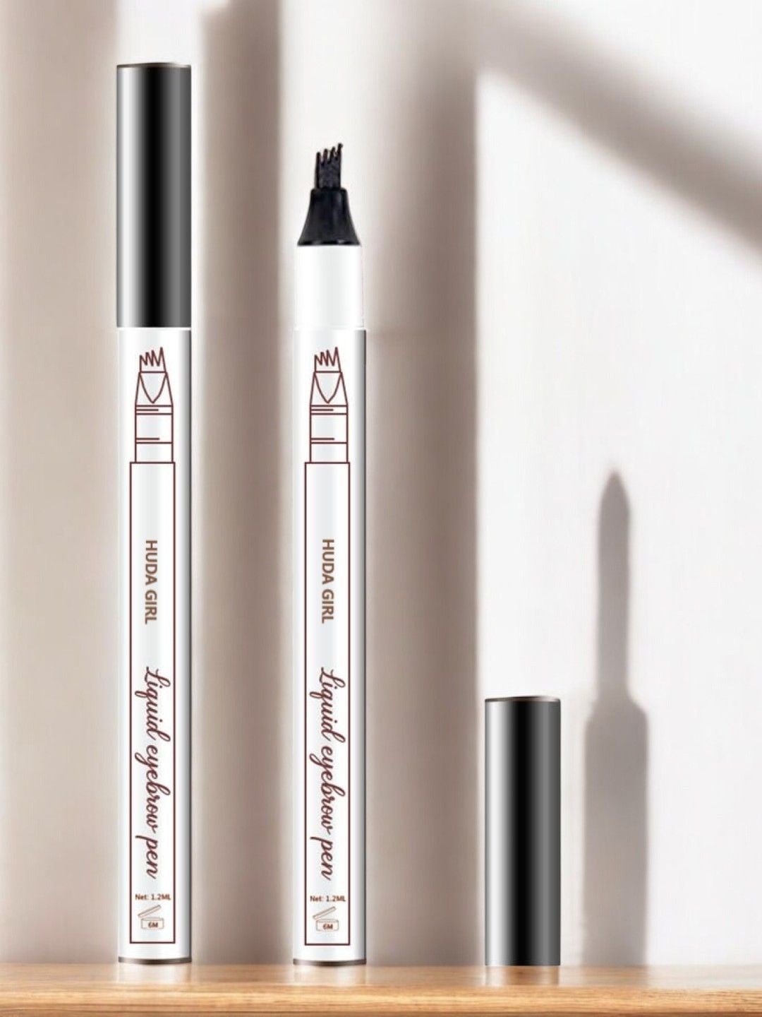 

Huda Girl 24 Hour Long Lasting Liquid Eyebrow Pen - 1.2 ml - Black