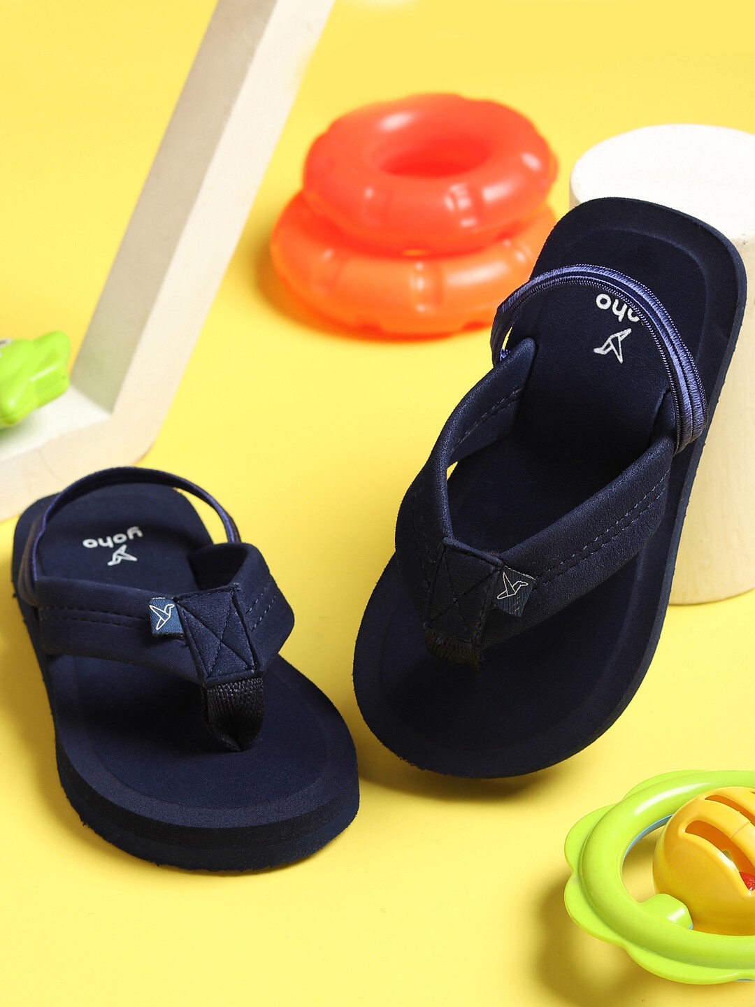 

YOHO Bubble Kids Babysoft Skin Friendly EVA Slipper, Navy blue