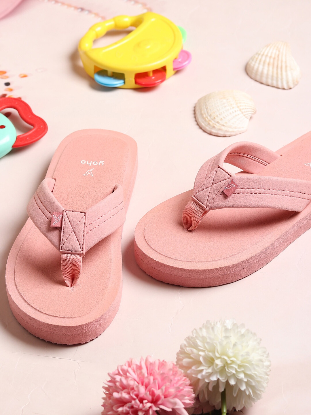 

YOHO Bubble Kids Junior Babysoft Skin Friendly EVA Slipper, Pink
