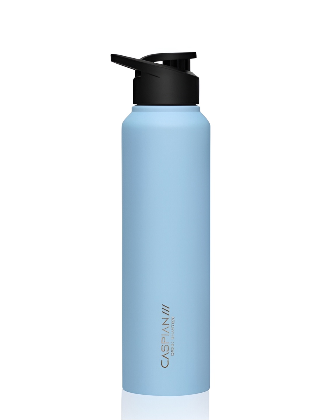 

Caspian Blue & Black Stainless Steel Single Wall Vacuum Water Bottle