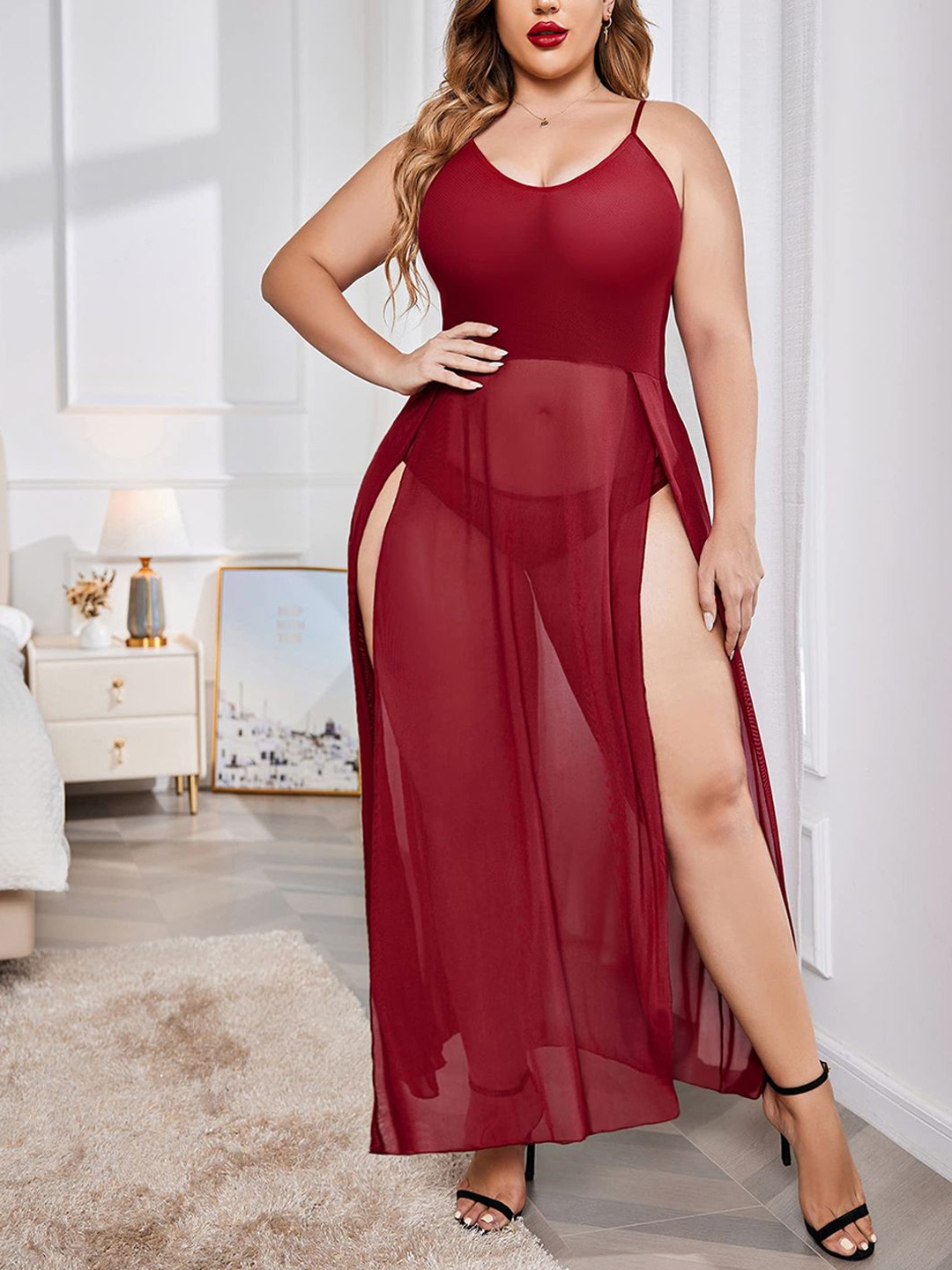 

Softwrap Shoulder Straps Baby Doll, Maroon