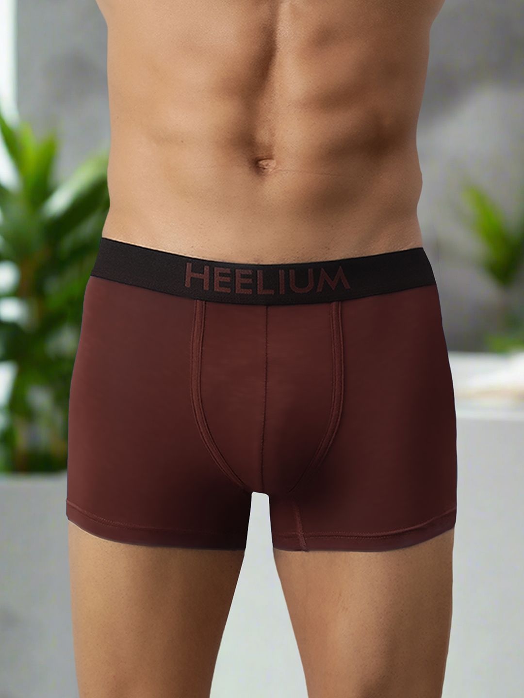 

HEELIUM Men Bamboo Super Soft & Odour Free Comfort Fit Trunk, Red