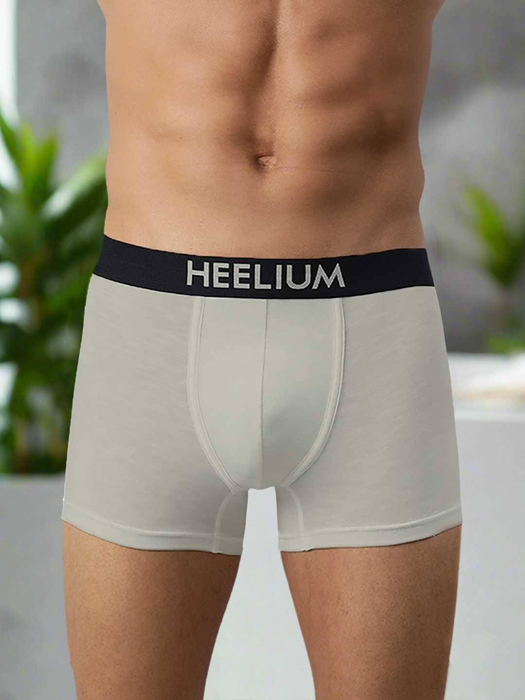 

HEELIUM Men Bamboo Super Soft & Odour Free Comfort Fit Trunk, Grey