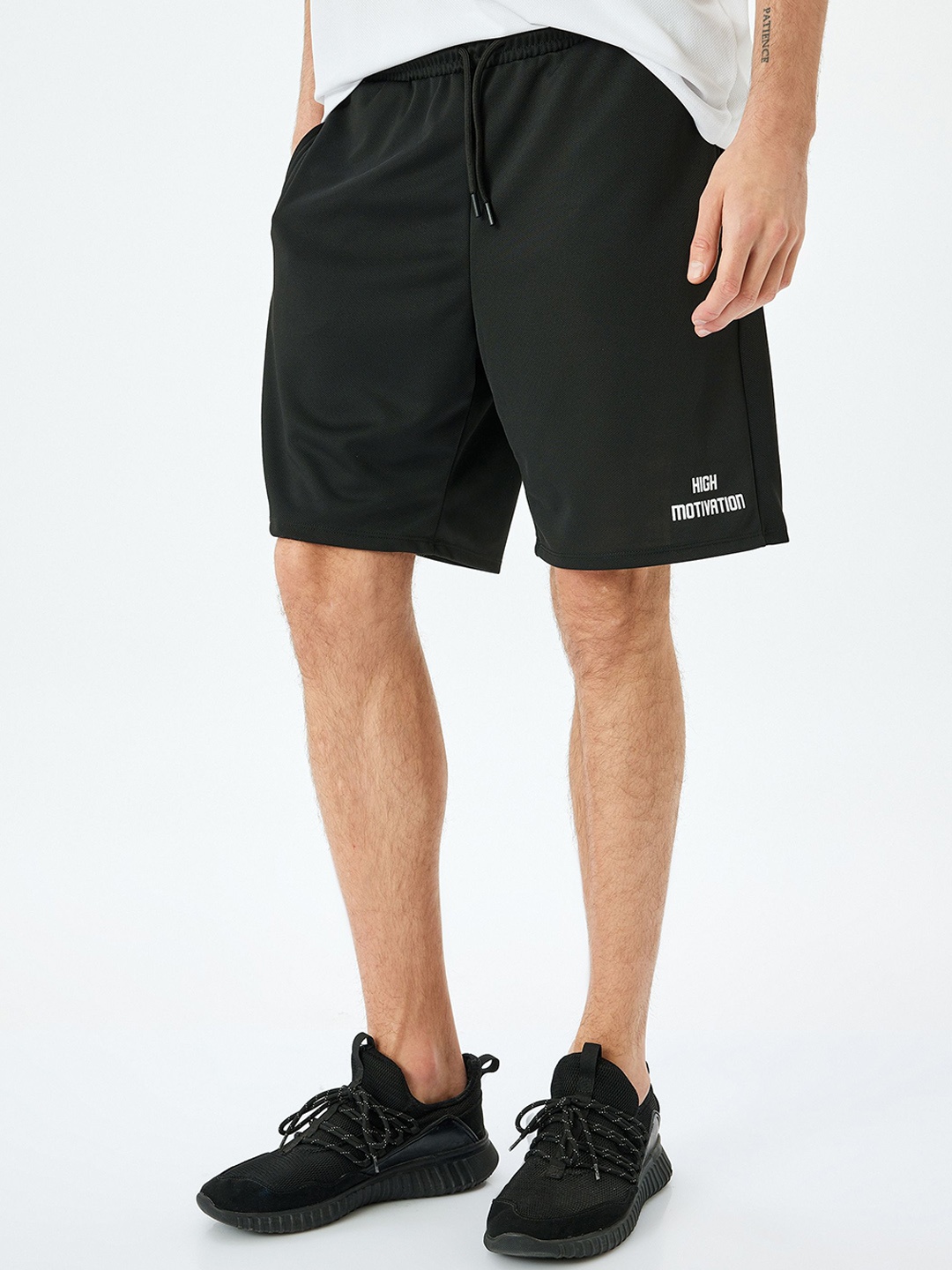 

Koton Men Regular Fit Sports Shorts, Black