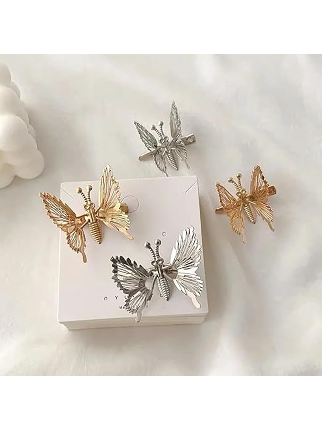 

BAESD Women Set Of 4 Alligator Hair Clip, Gold