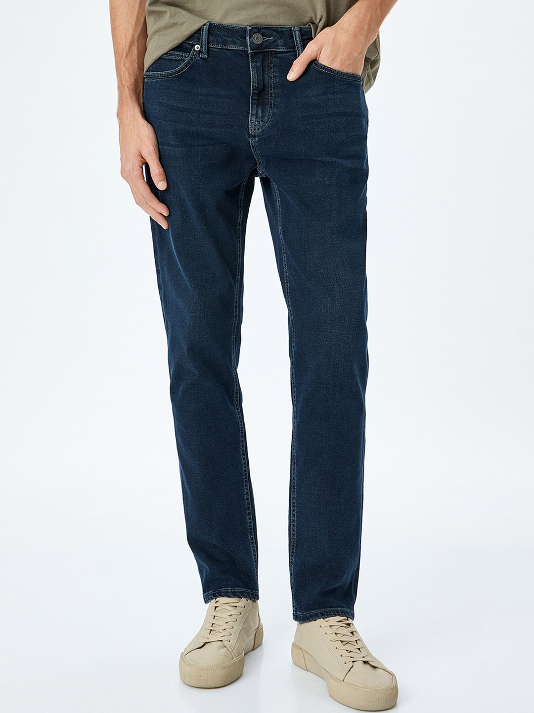 

Koton Men Slim Fit Trousers, Blue
