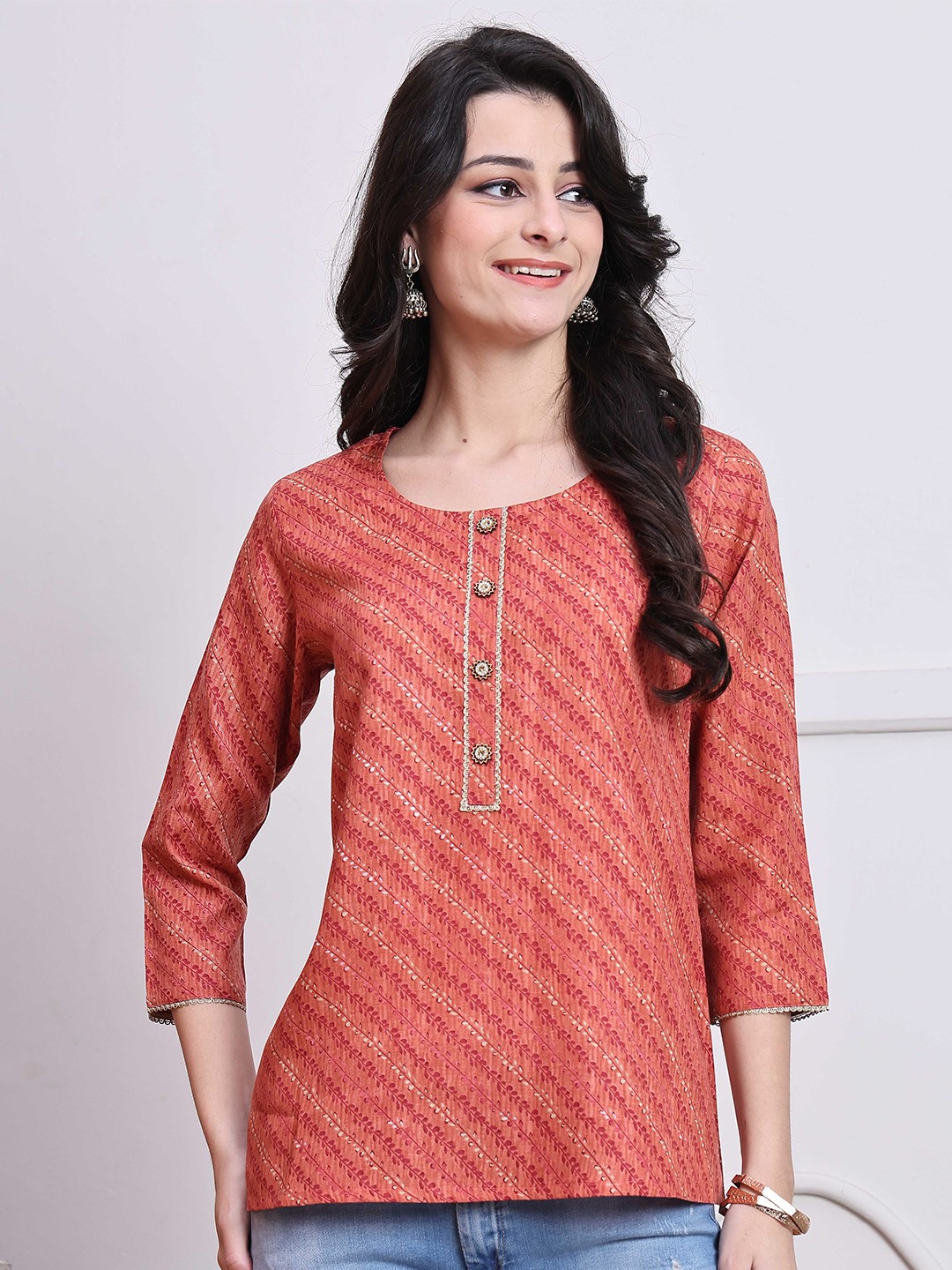 

Roly Poly Women Printed Top, Orange