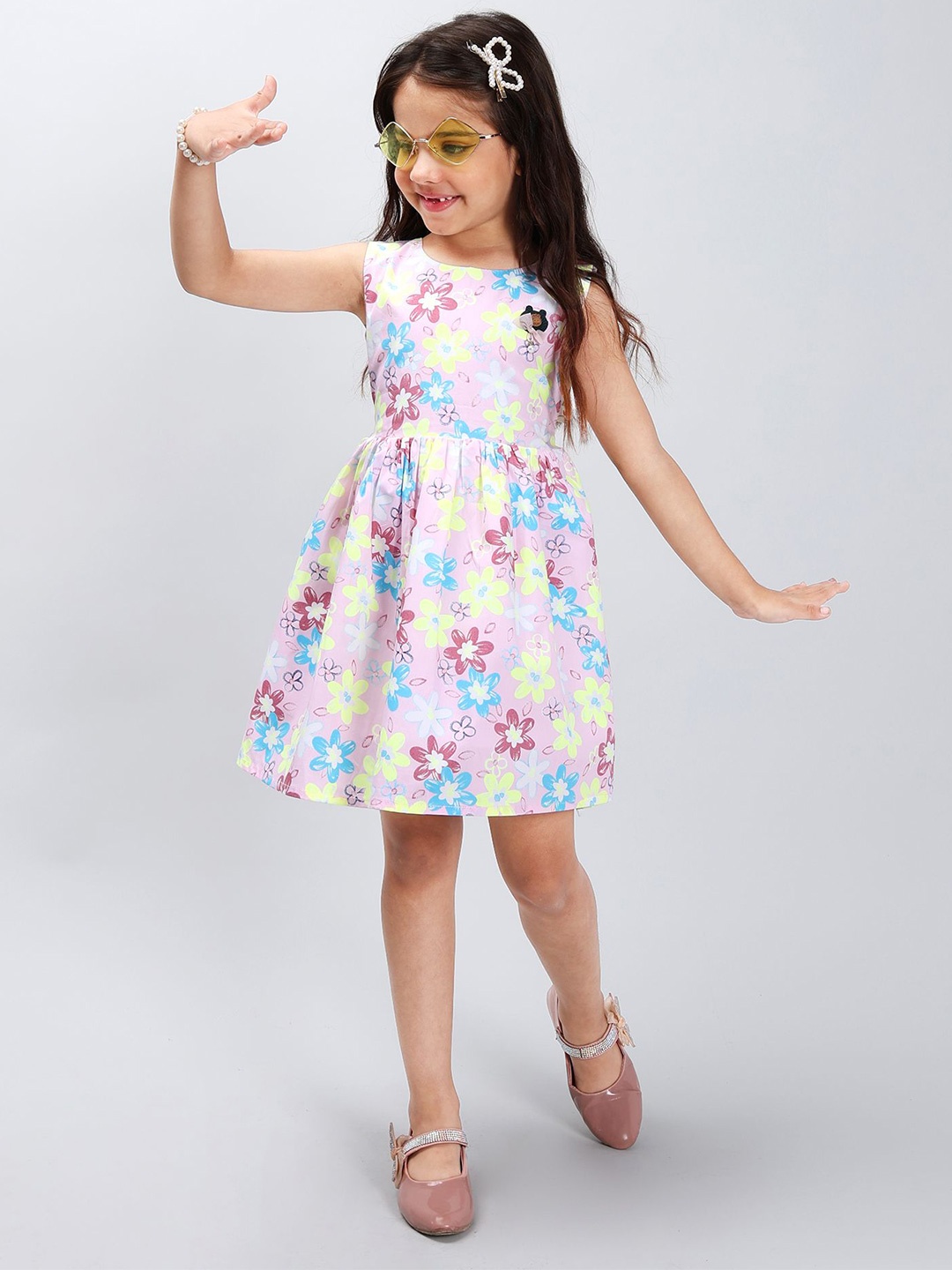 

PINK MERMAID Girls Fit and Flare Dress