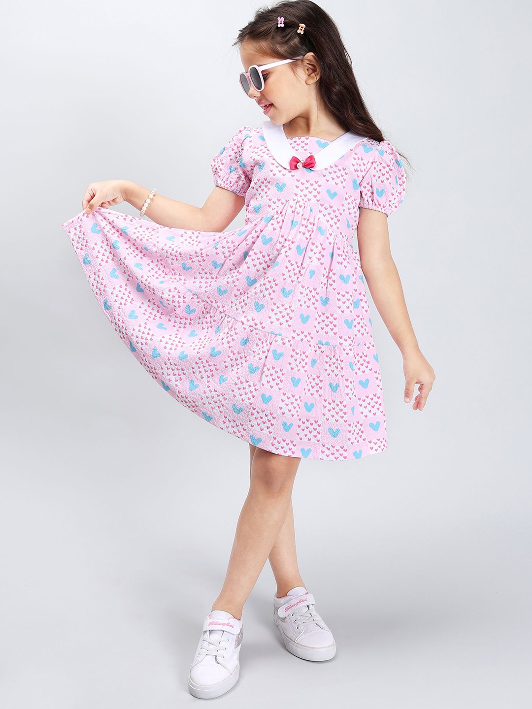 

PINK MERMAID Girls Print A-Line Dress