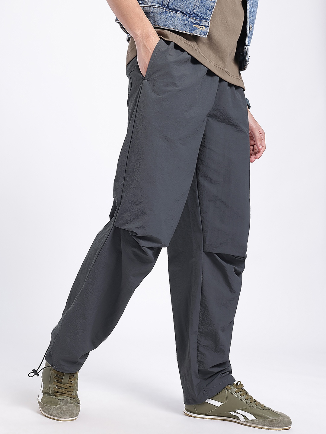 

glitchez Men Urban Armor Parachute Trousers, Charcoal