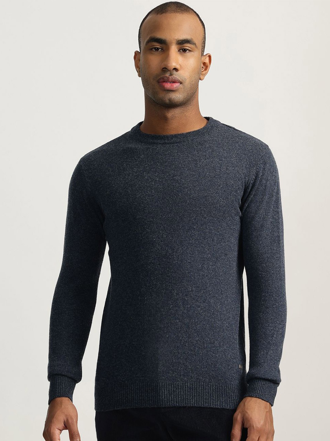 

Iconic Men Woollen Pullover Sweaters, Blue