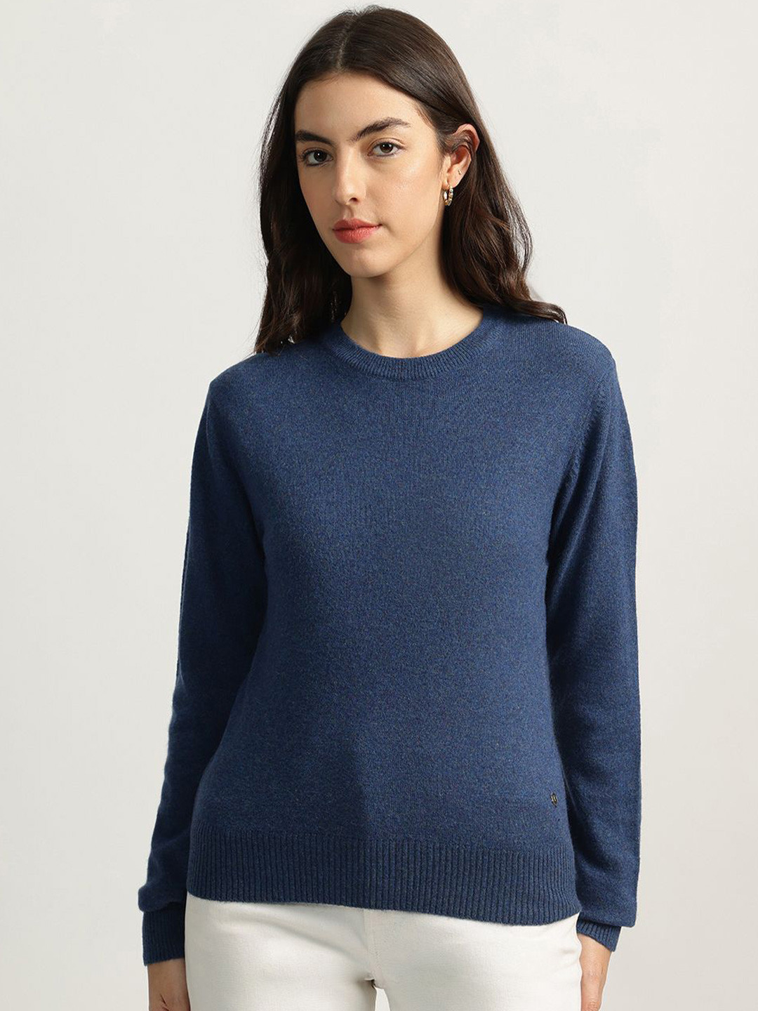

Iconic Women Woollen Pullover, Blue