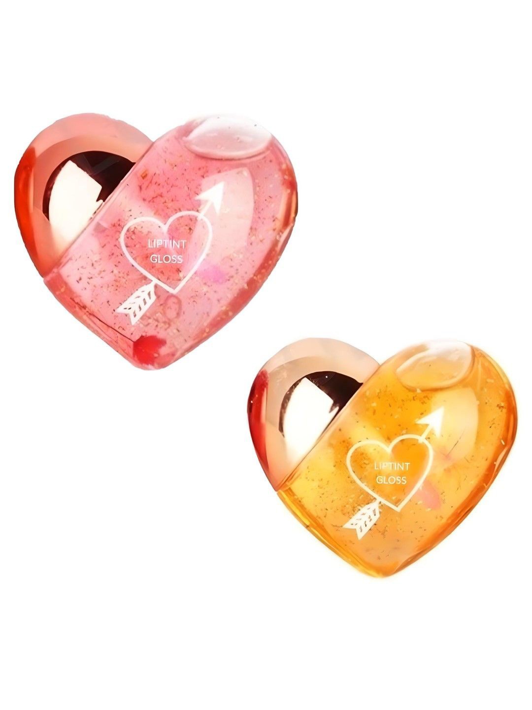 

NANCY AJRAM Set Of 2 Heart Shaped Lip Tint Gloss - 20 g Each, Pink