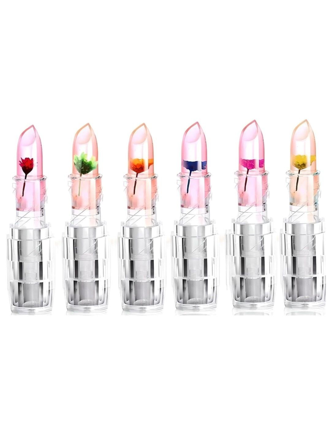 

NANCY AJRAM Set Of 6 Jelly Lip Tint Lipstick - 2 g Each, Transparent