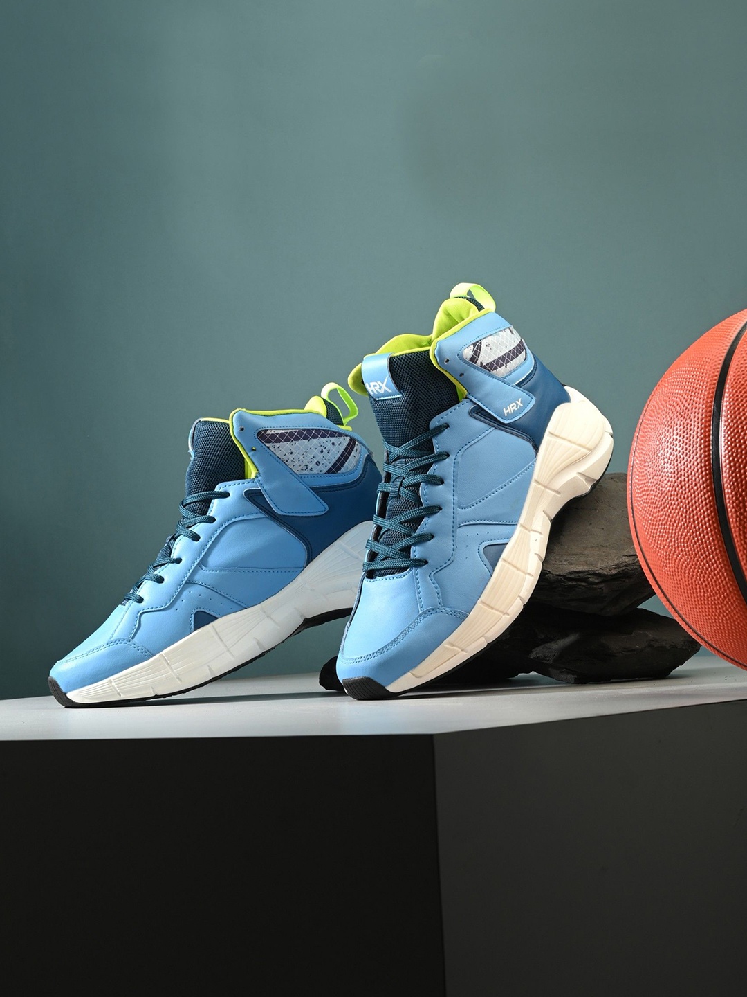 HRX by Hrithik Roshan Men Basketball Non-Marking Shoes, Blue
