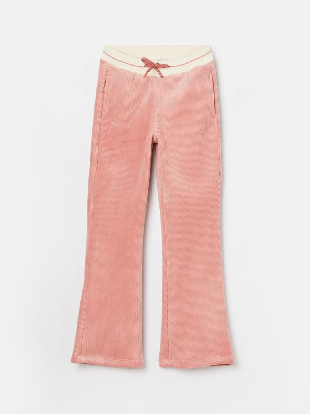 

Fame Forever by Lifestyle Girls Mid-Rise Relaxed Fit Trouser, Peach