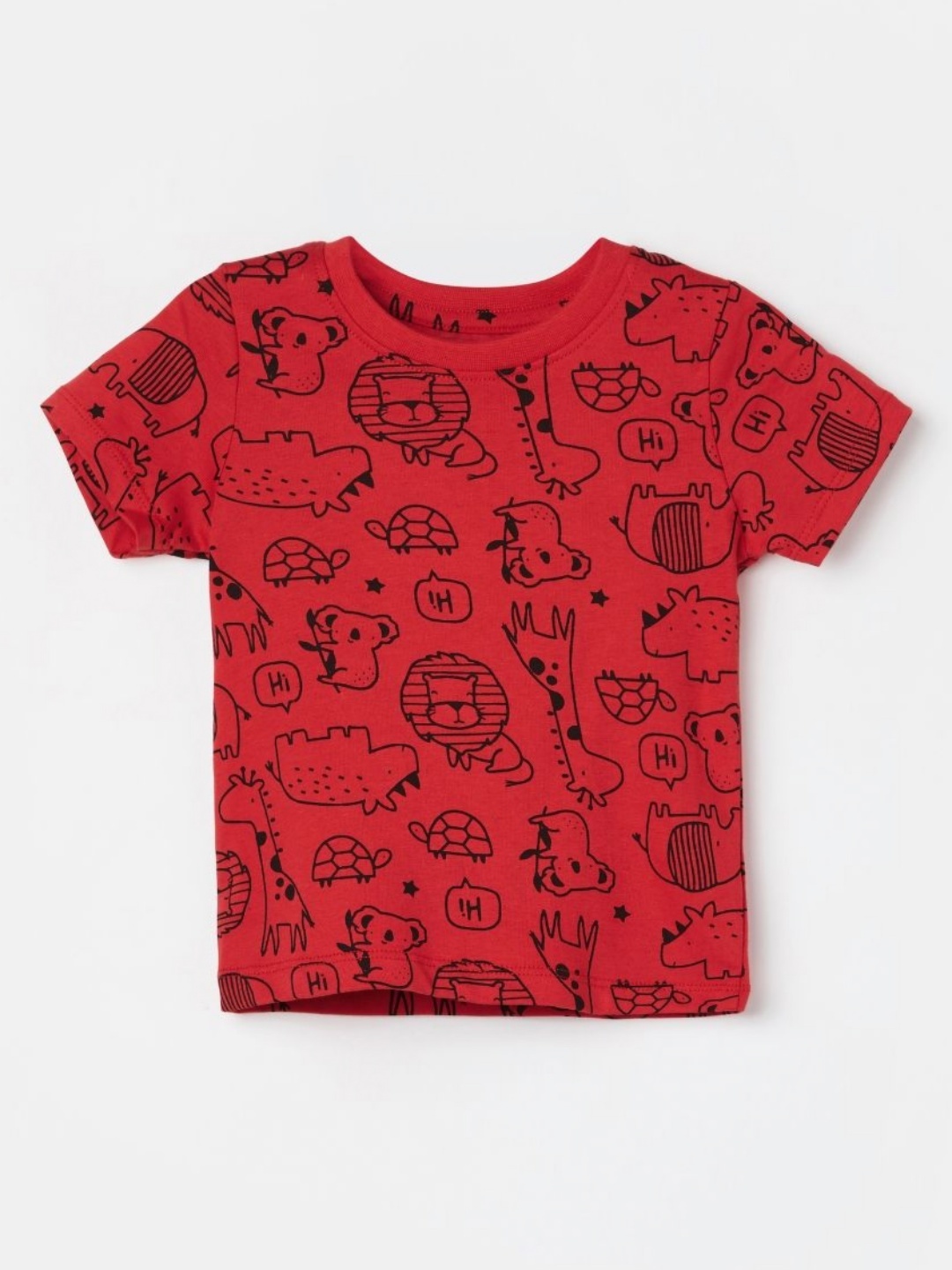 

Juniors by Lifestyle Boys Conversational Printed Round Neck Cotton T-shirt, Maroon