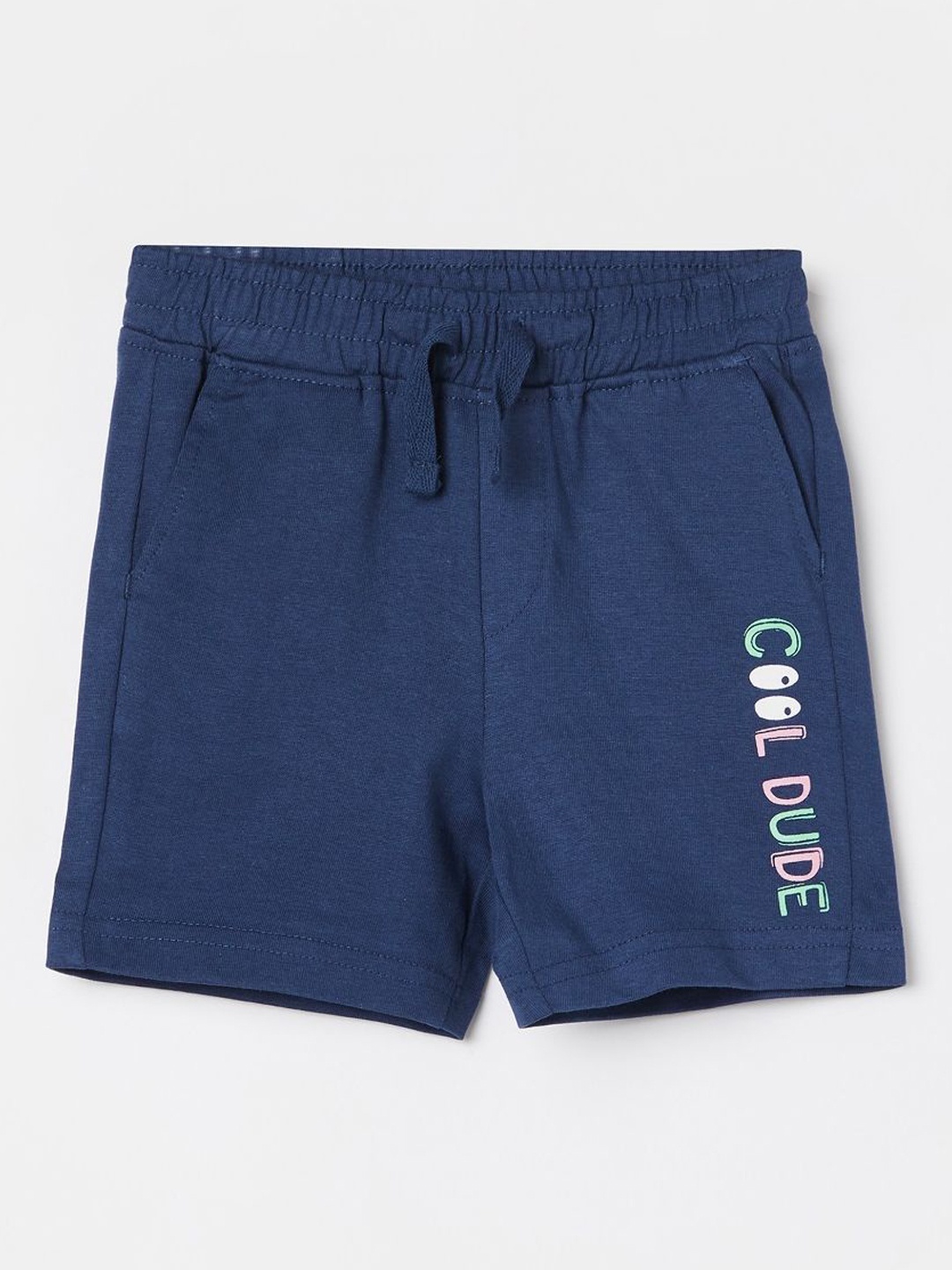 Juniors by Lifestyle Boys Printed Pure Cotton Shorts, Blue