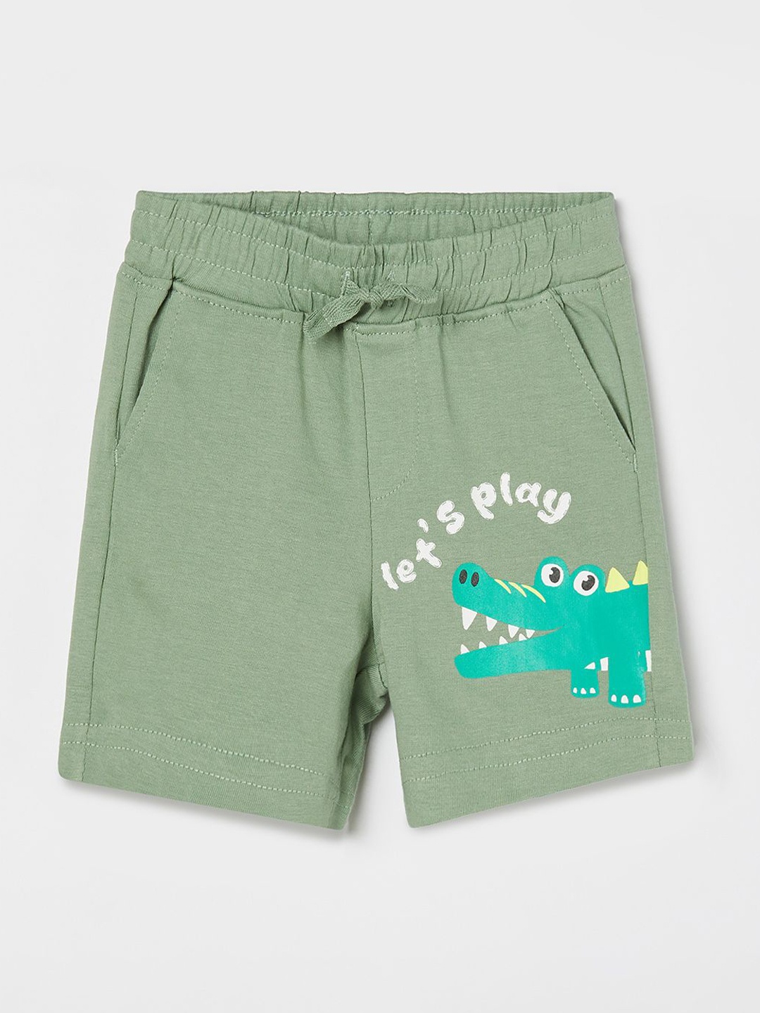 

Juniors by Lifestyle Boys Graphic Printed Regular Fit Cotton Shorts, Olive