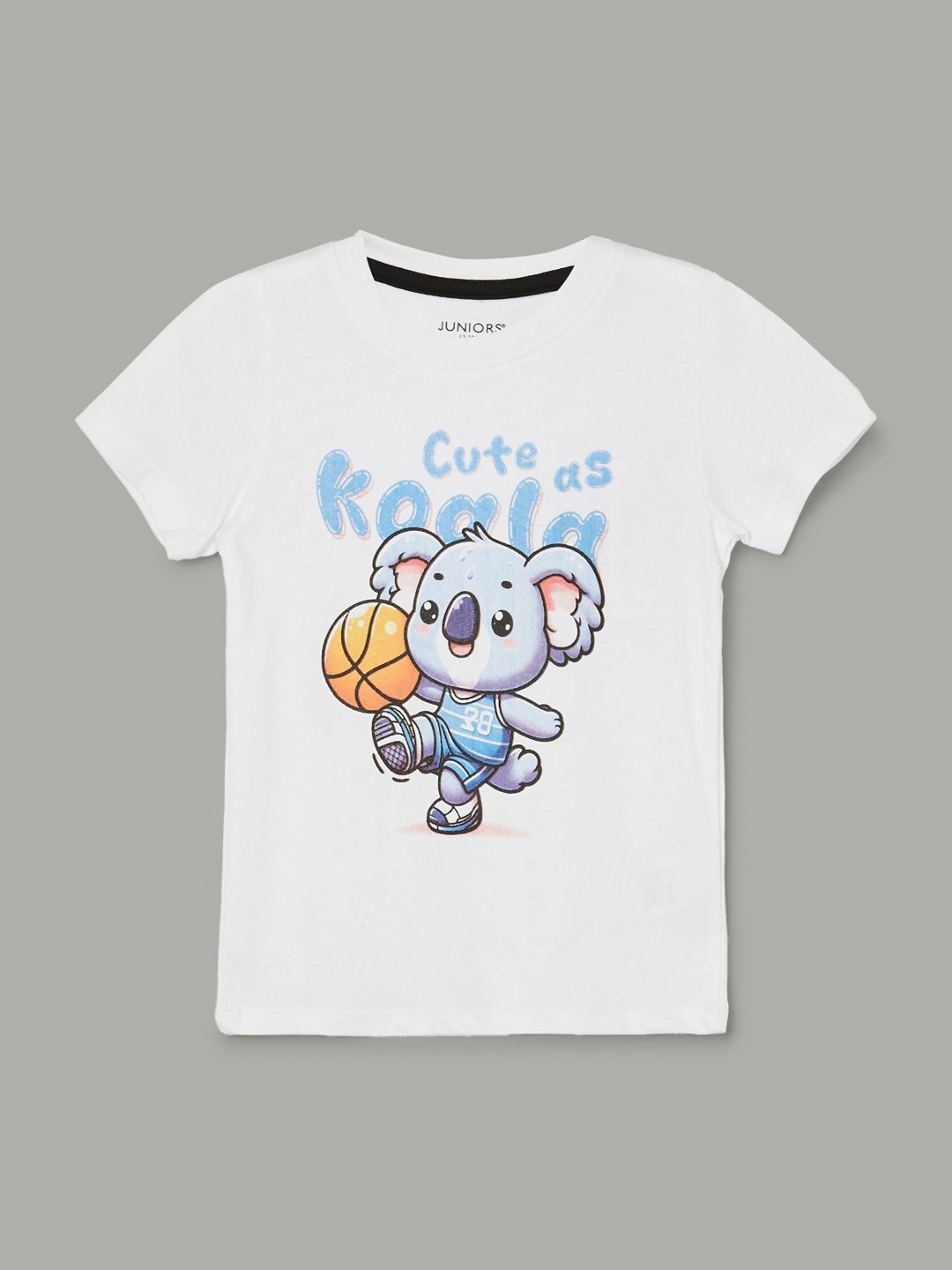 Juniors by Lifestyle Boys Graphic Printed Cotton T-shirt, White