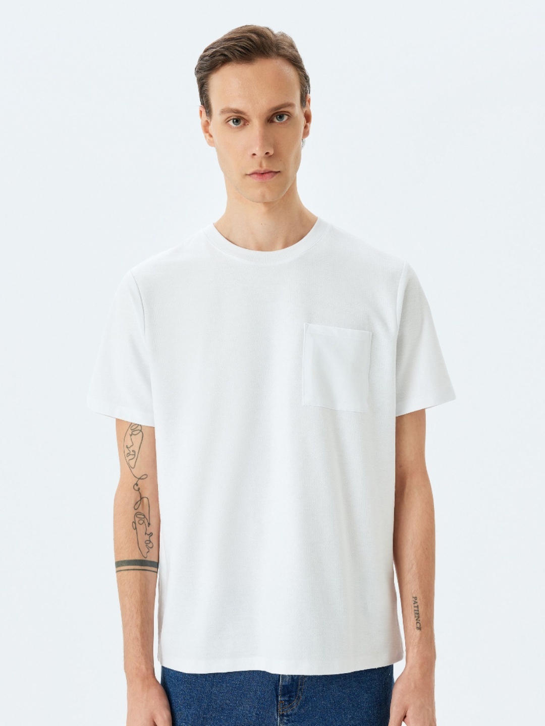 Koton Men Pockets T-shirt, White