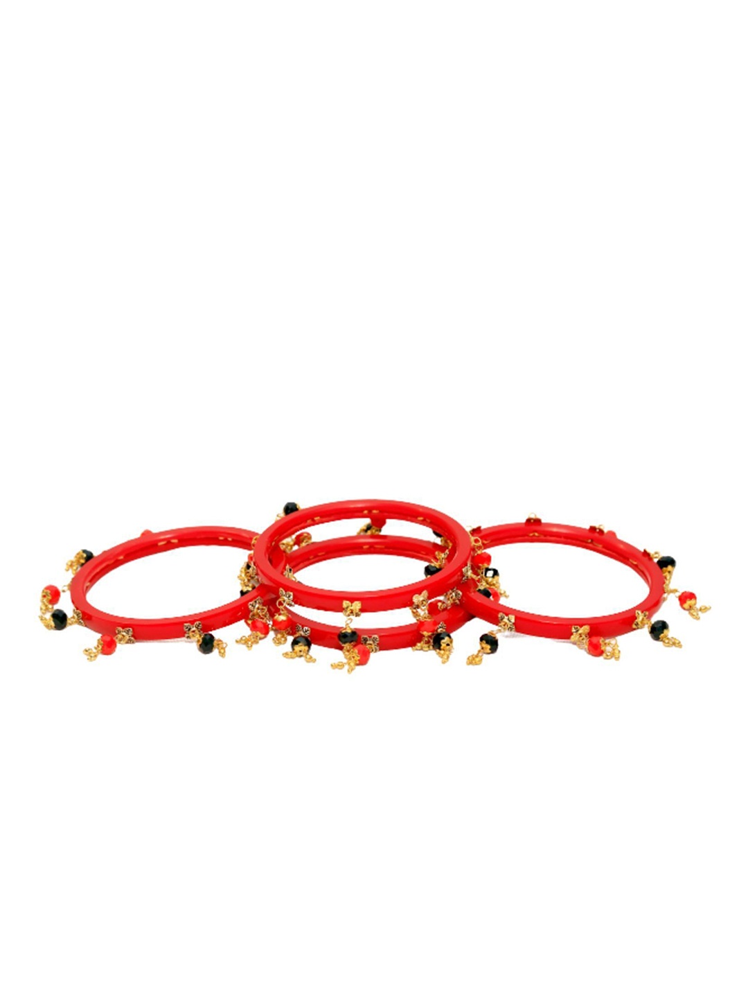 

Align Set Of 4 Gold-Plated Beaded Bangles