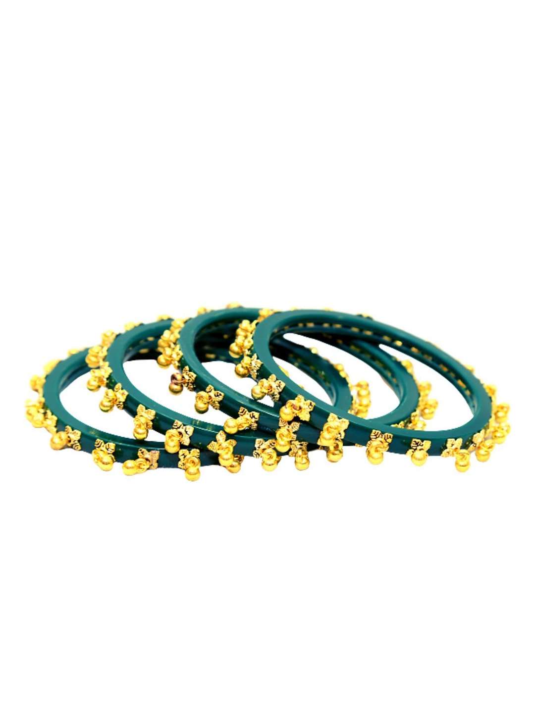 

Align Set Of 4 Gold Plated Beaded Bangles
