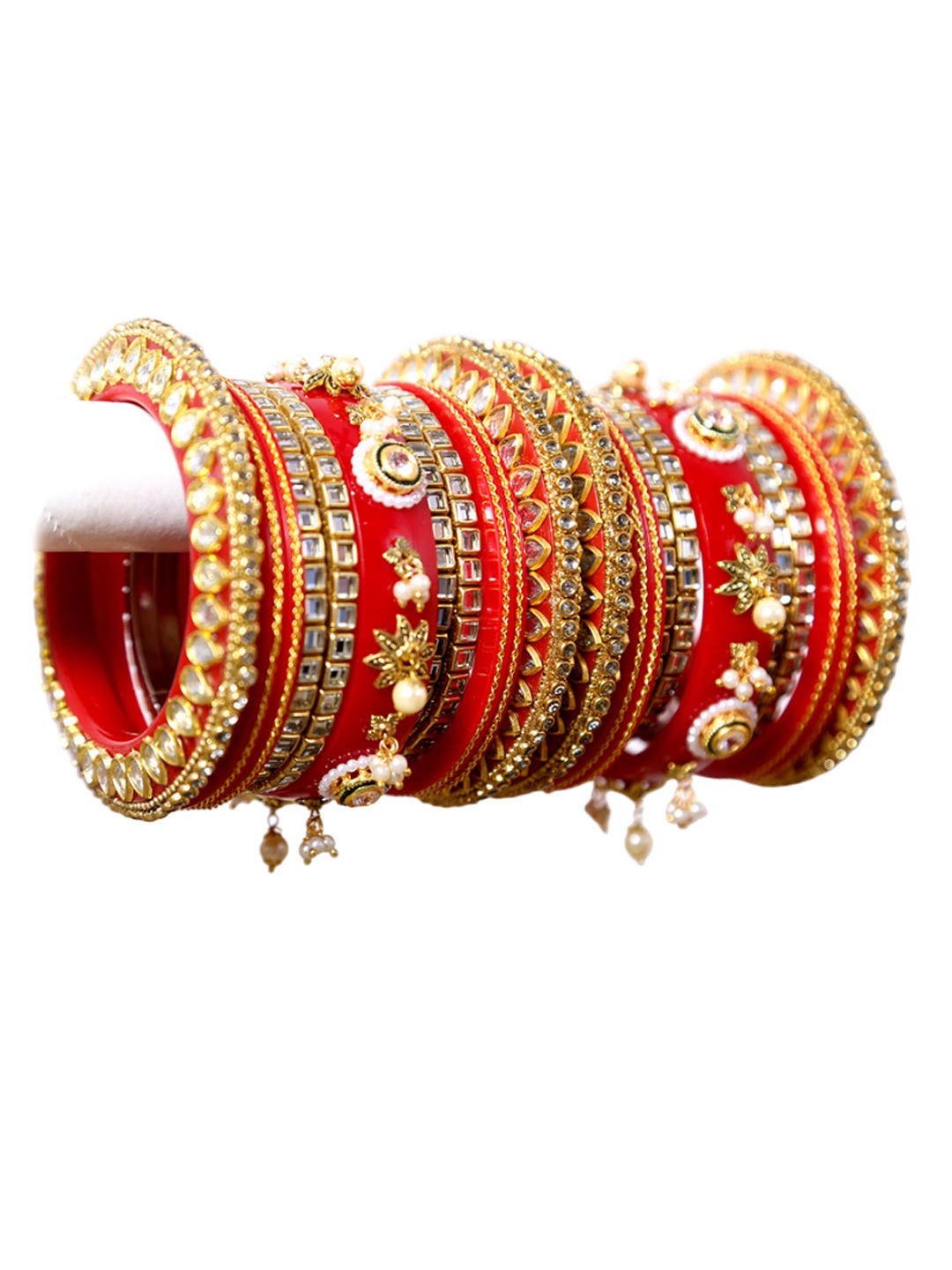 

Align Set Of 2 Gold-Plated Beaded Chuda Bangles