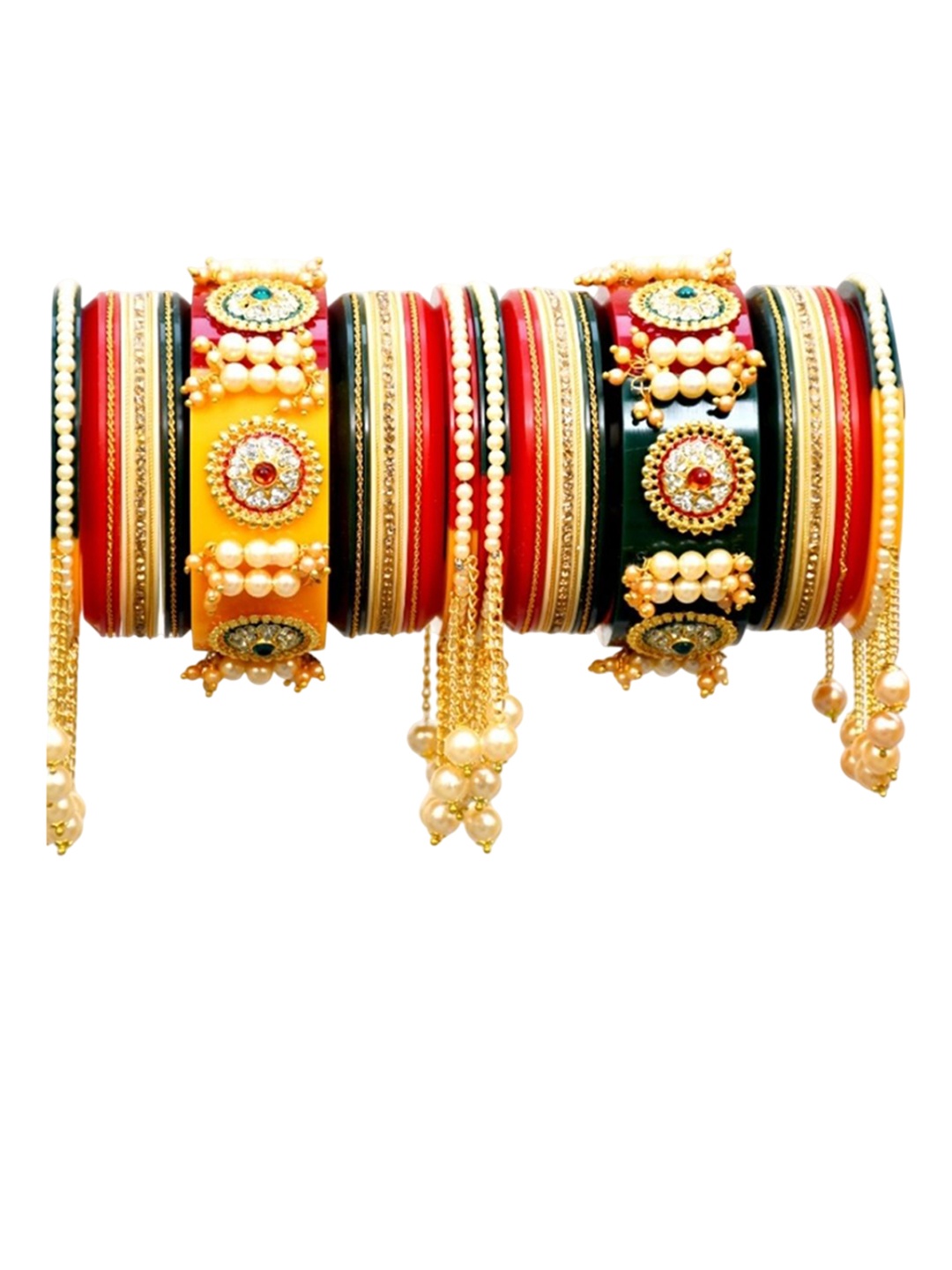 

Align Set Of 2 Gold-Plated Beaded Chuda Bangles
