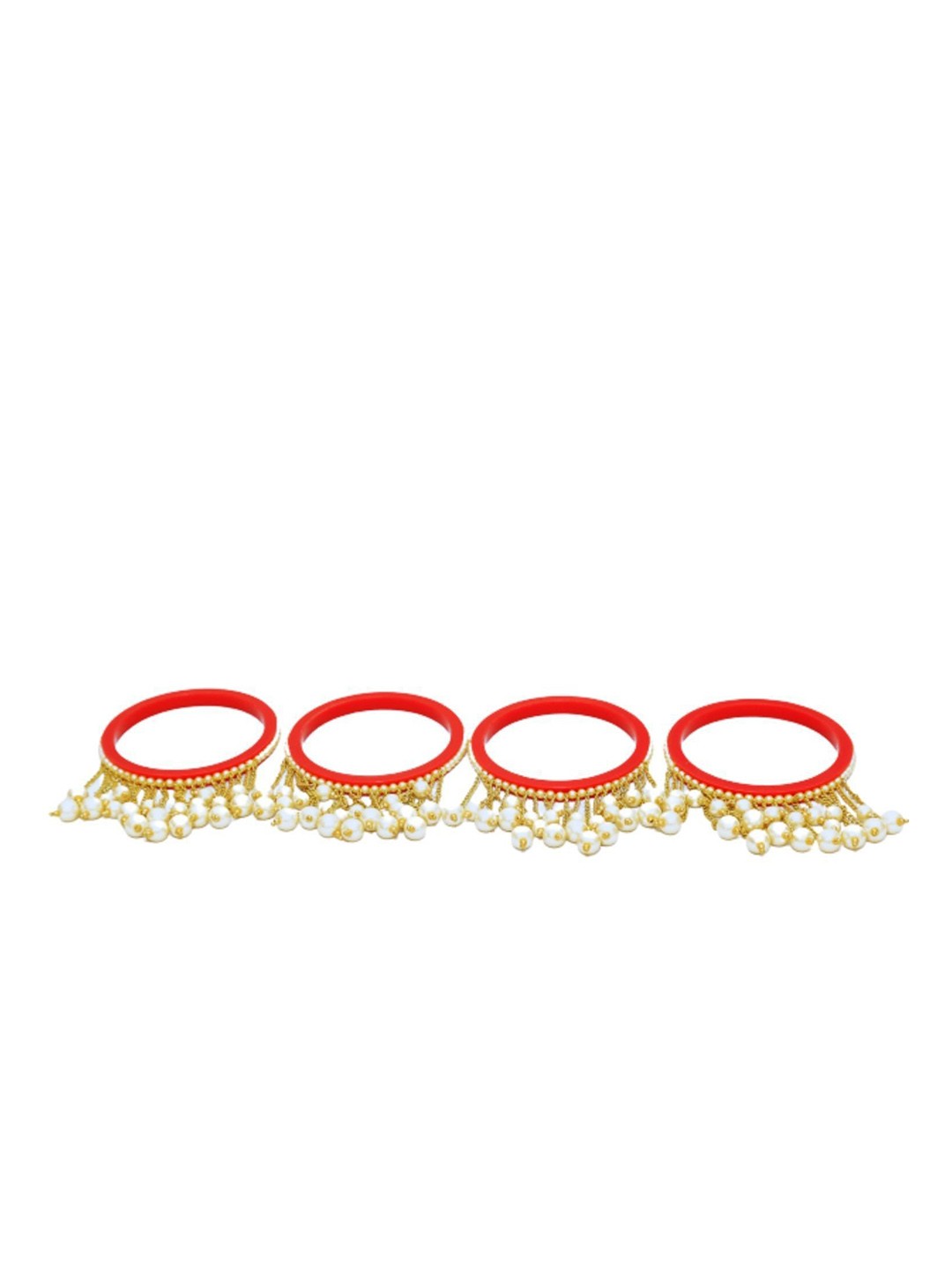 

Align Set Of 4 Gold-Plated Beaded Chuda Bangles