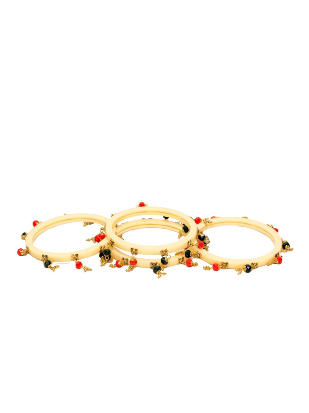 

Align Set Of 4 Gold-Plated Beaded Bangles