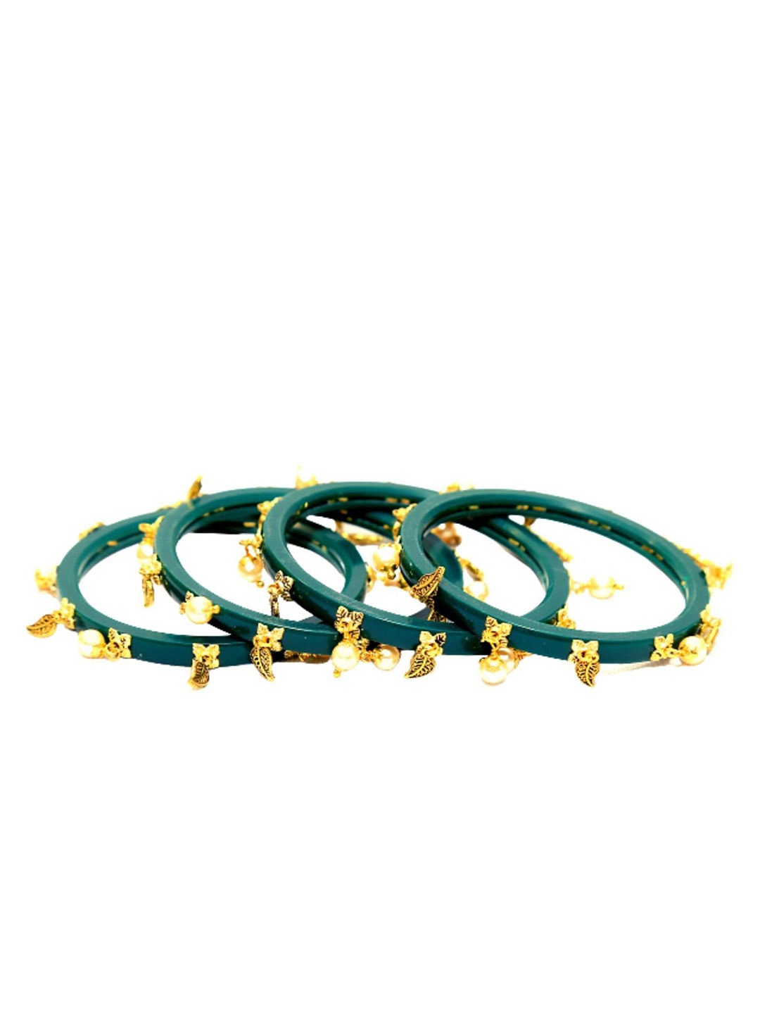 

Align Set Of 4 Gold Plated Pearls Bangle