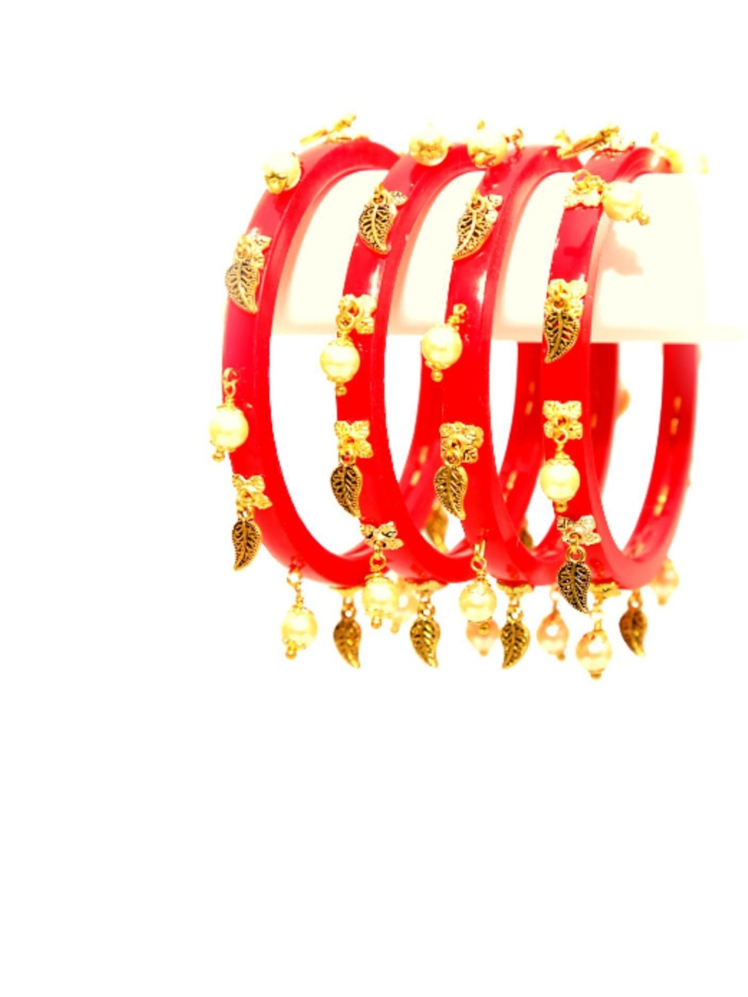 

Align Set Of 4 Gold-Plated Pearl Beaded Bangles