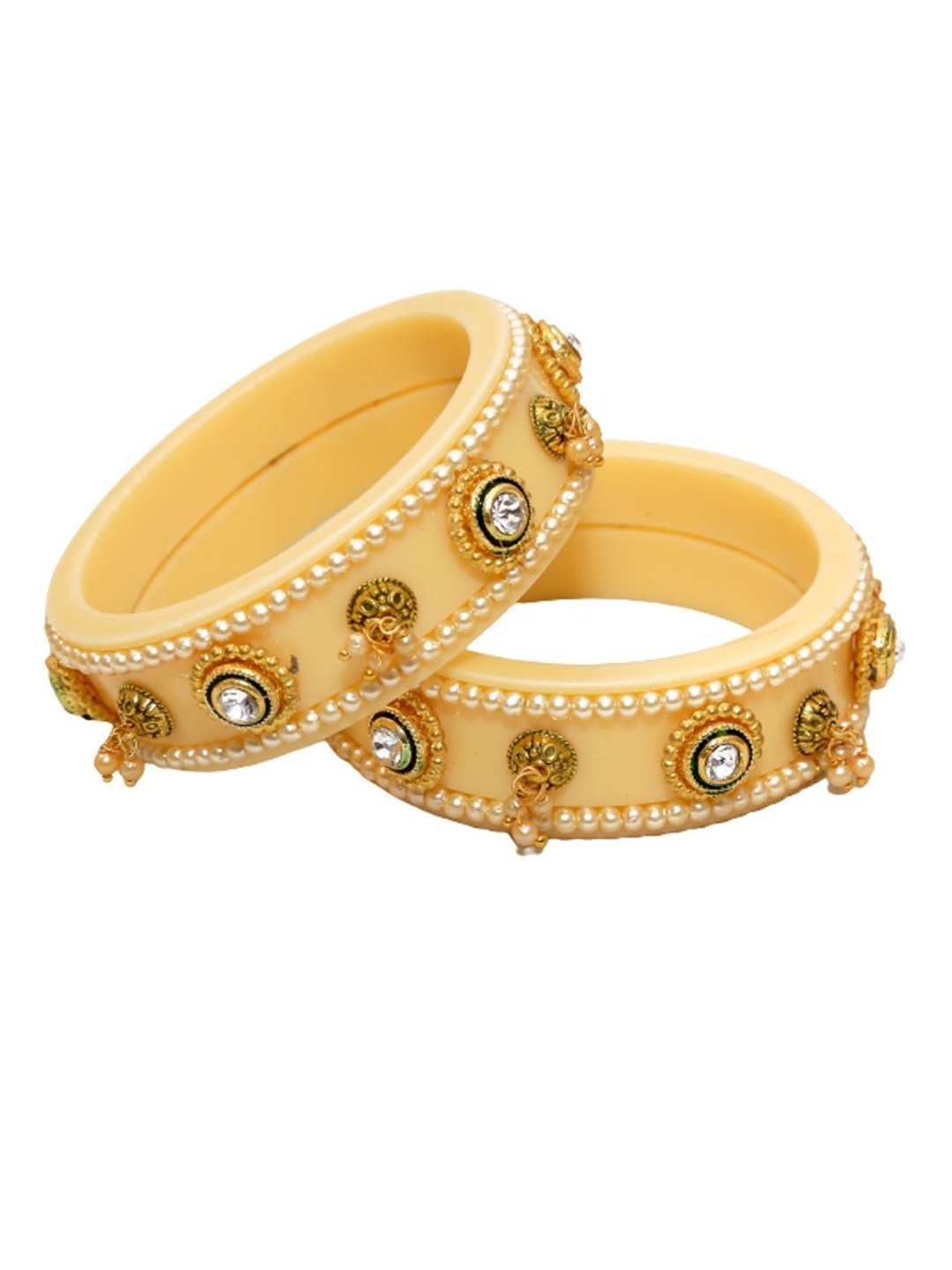 

Align Set Of 2 Gold-Plated Beaded Chuda Bangles