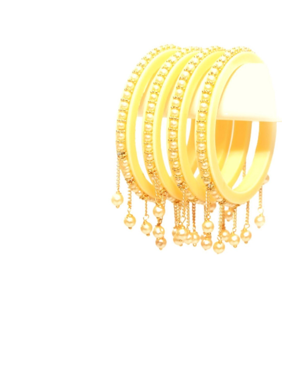 

Align Set Of 4 Gold Plated Beaded Bangles