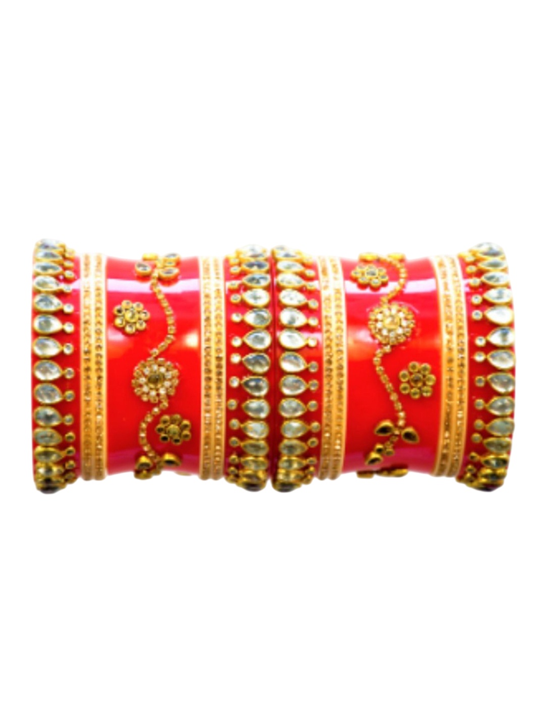 

Align Pack Of 2 Gold-Plated AD-Studded Bangles