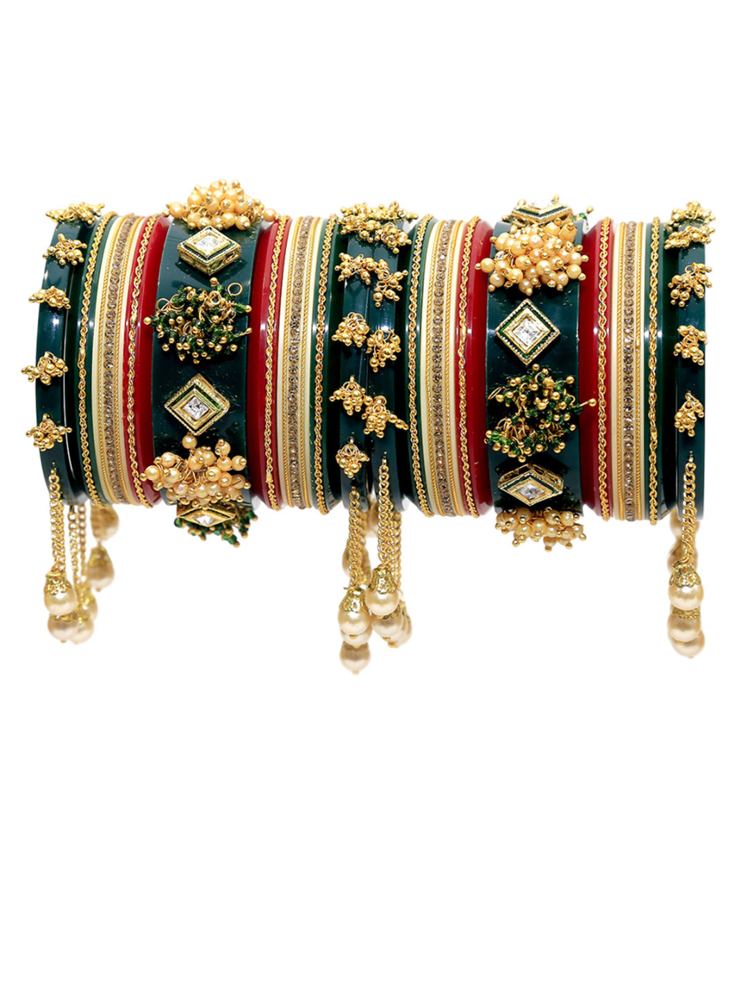 

Align Set Of 2 Gold-Plated Beaded Chuda Bangles