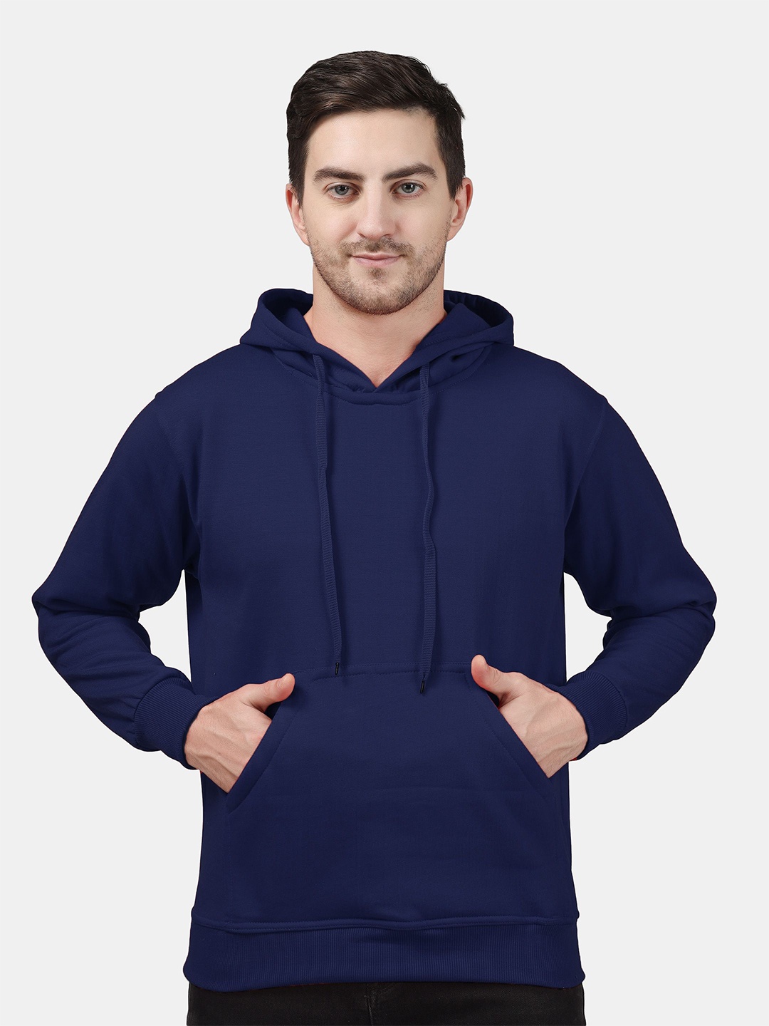 

Greylongg Men Hooded Pullover Sweatshirt, Navy blue