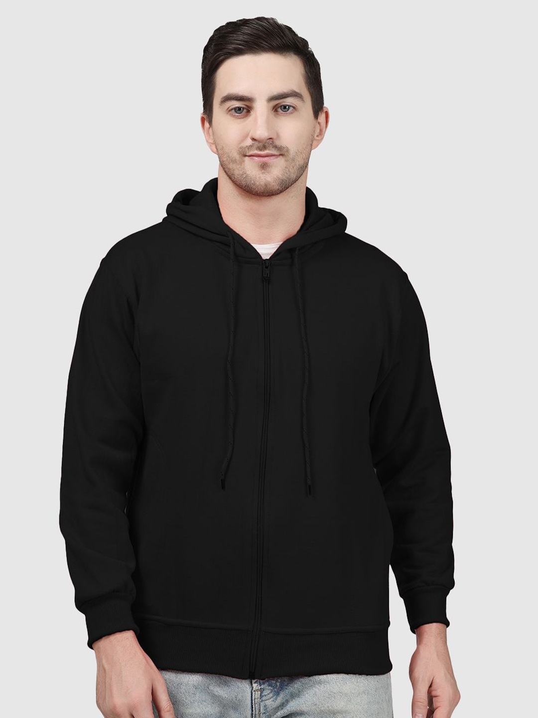 

Greylongg Men Hooded Sweatshirt, Black